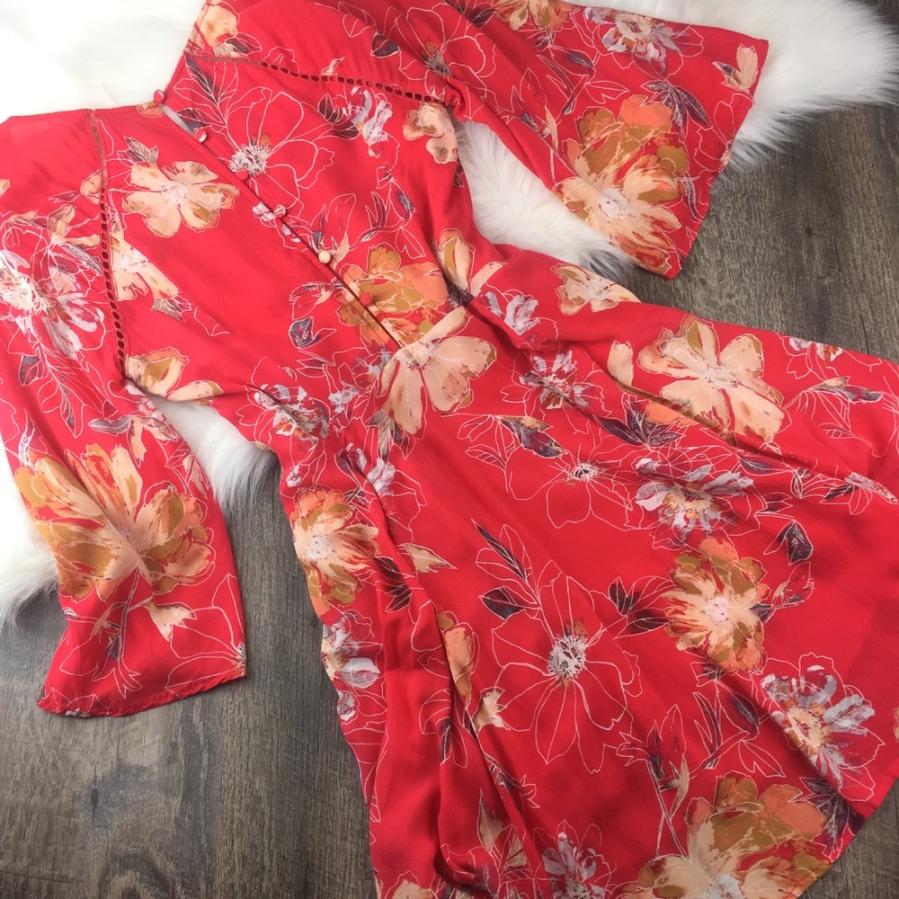 Eyes on you poppy combo floral mini dress - Picture 5 of 7